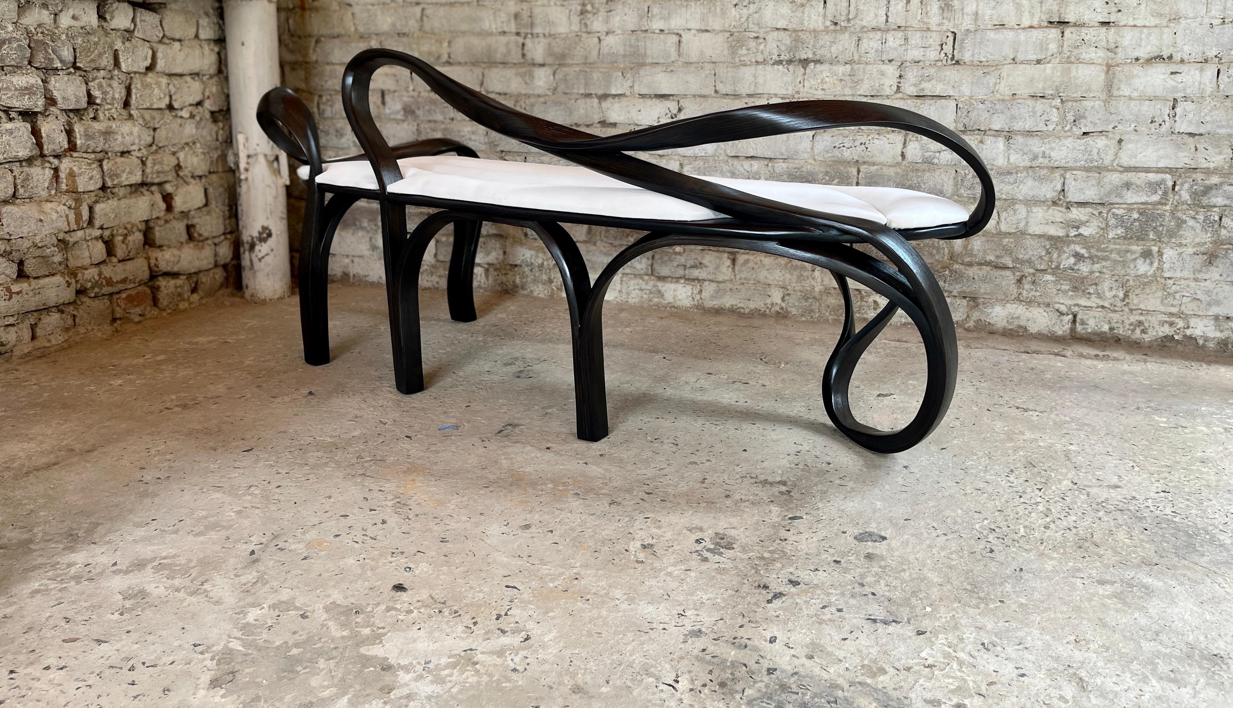 Contemporary Palito Lounge Chaise by Raka Studio For Sale