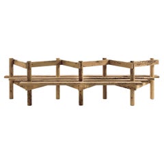 Palizzata Briccola Wood Bench by Michele De Lucchi, Made in Italy