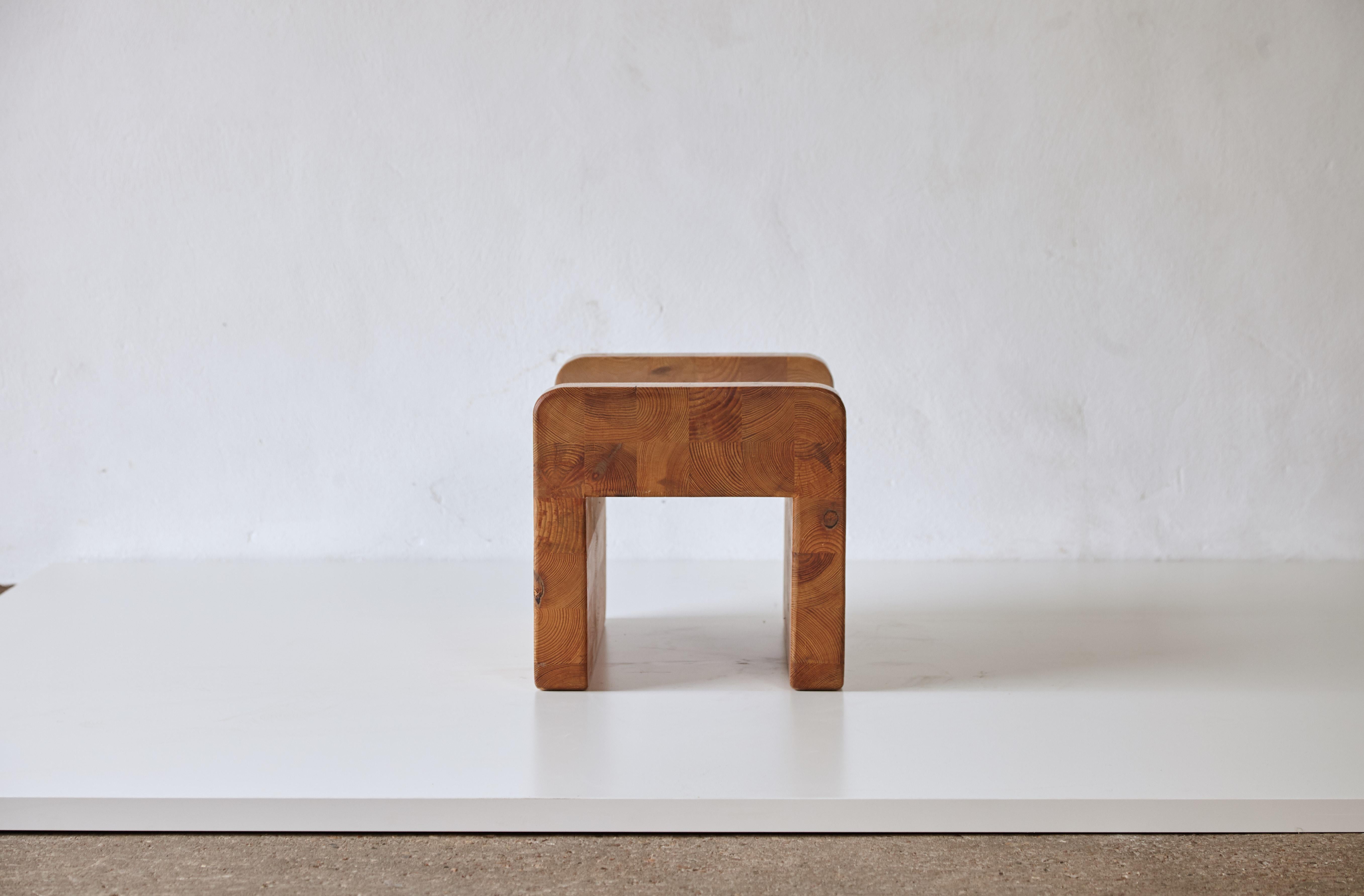 Swedish Pall Stool by K. J. Pettersson & Söner, Sweden, 1970s For Sale