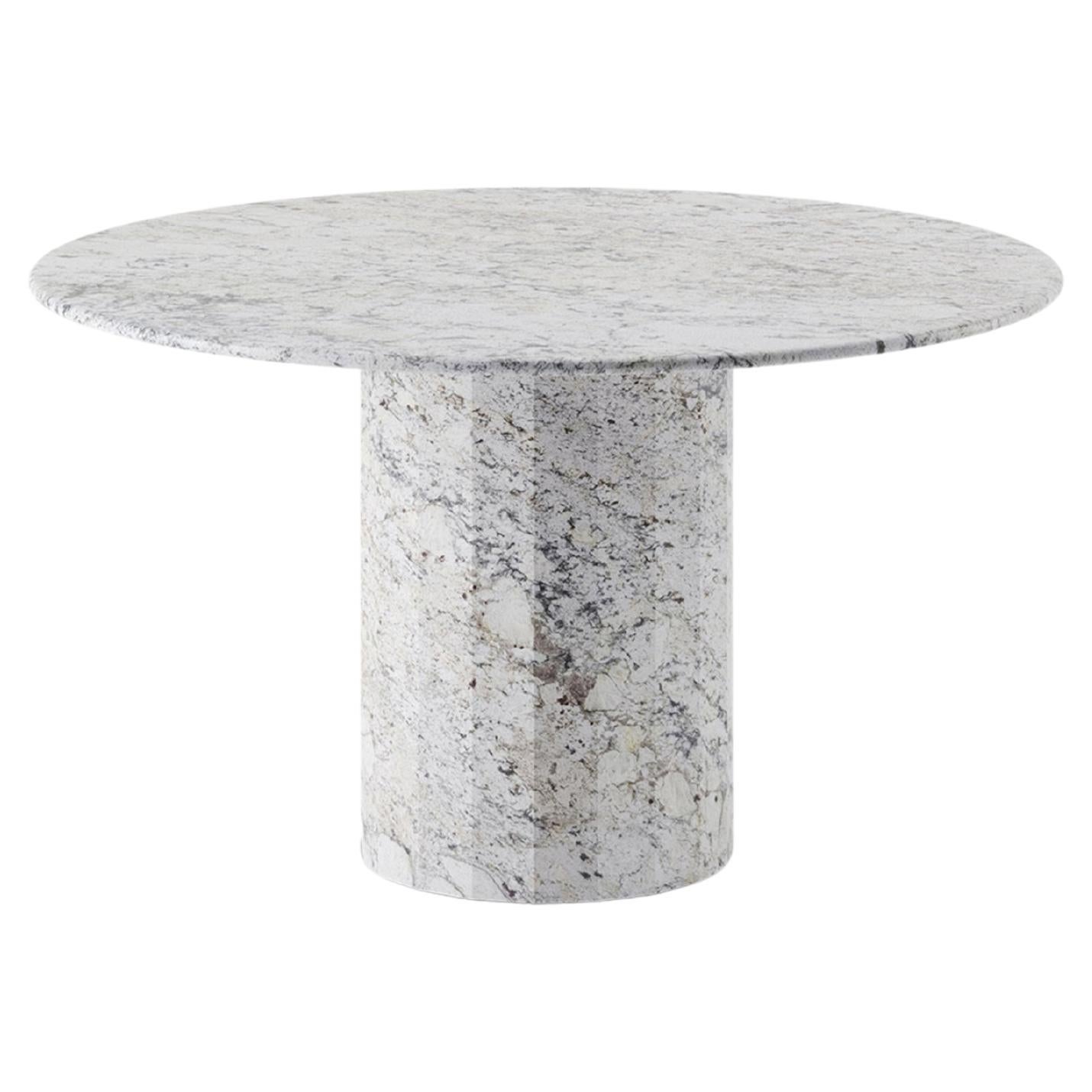 Palladian 130cm/51.2" Round  Table in African River Bed Granite For Sale