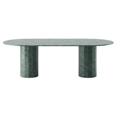Palladian 240cm/94.4" Oval Dining Table in Verde Guatemala