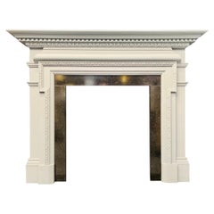 Palladian Manner Hardwood Fireplace Surround.