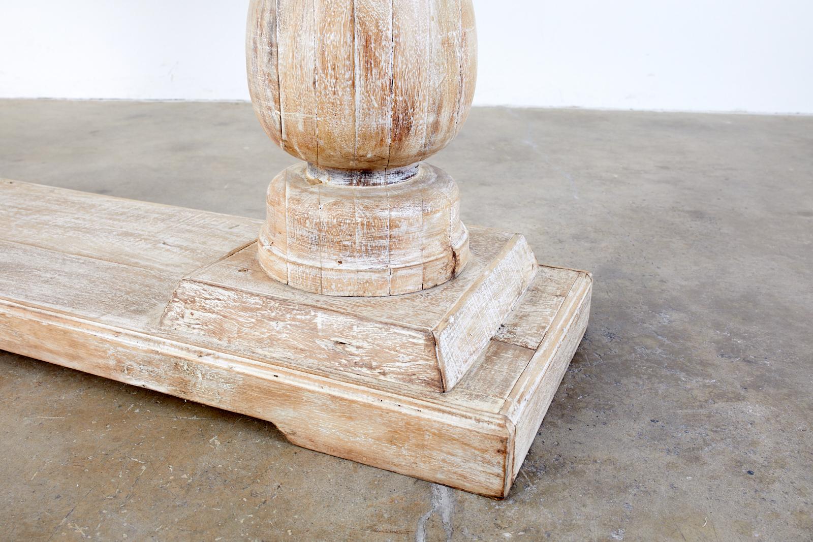 Palladian Style Cerused Oak Baluster Sofa or Console Table at 1stDibs ...