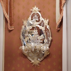 Palladio 3-Light Murano Glass Wall Lamp