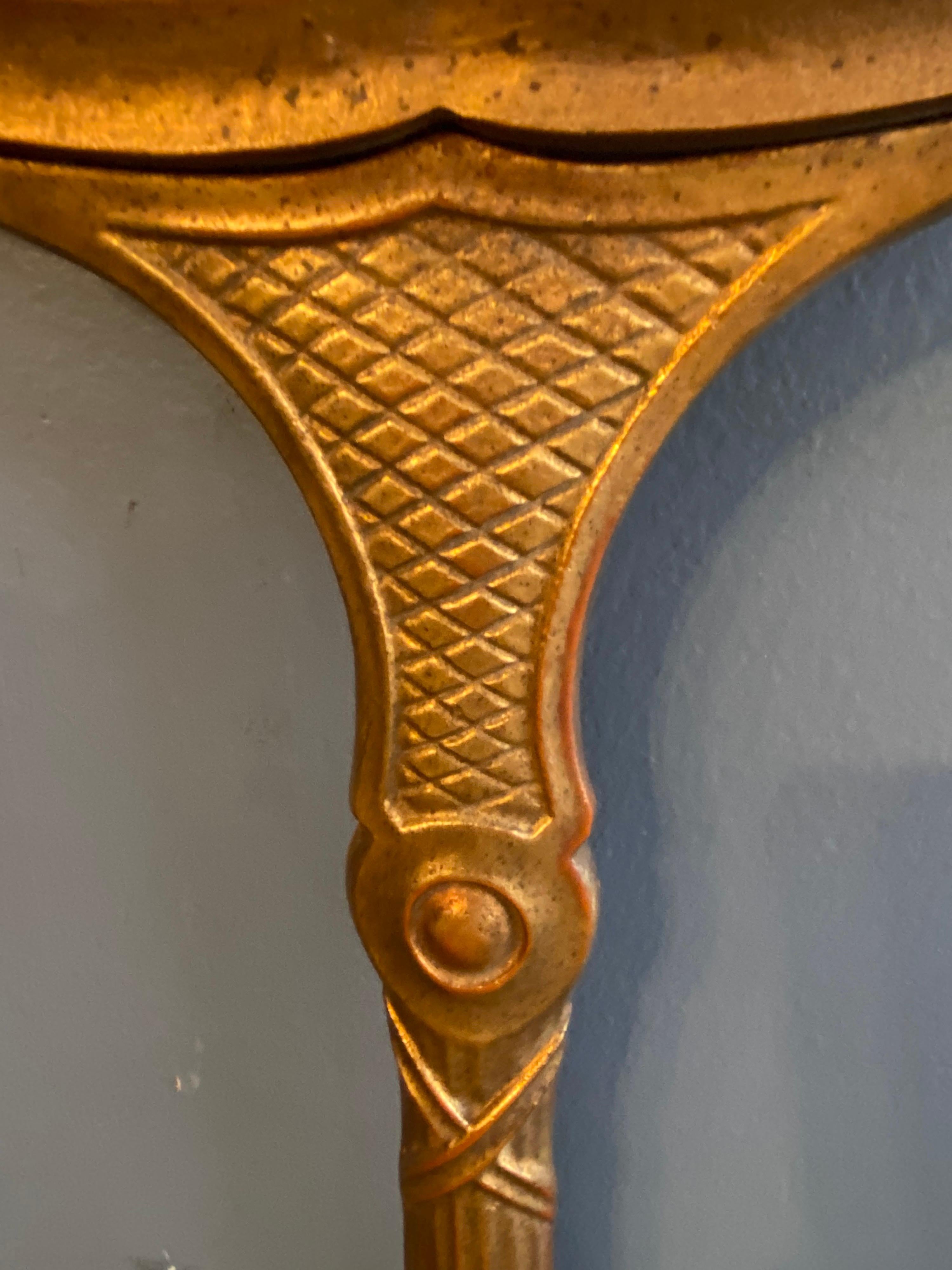 American Palladio Italian “Hand Mirror” Wall Mirror