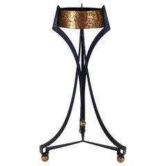 Palladio Italian Mid-Century Modern Wrought and Gilt Iron Plantstand