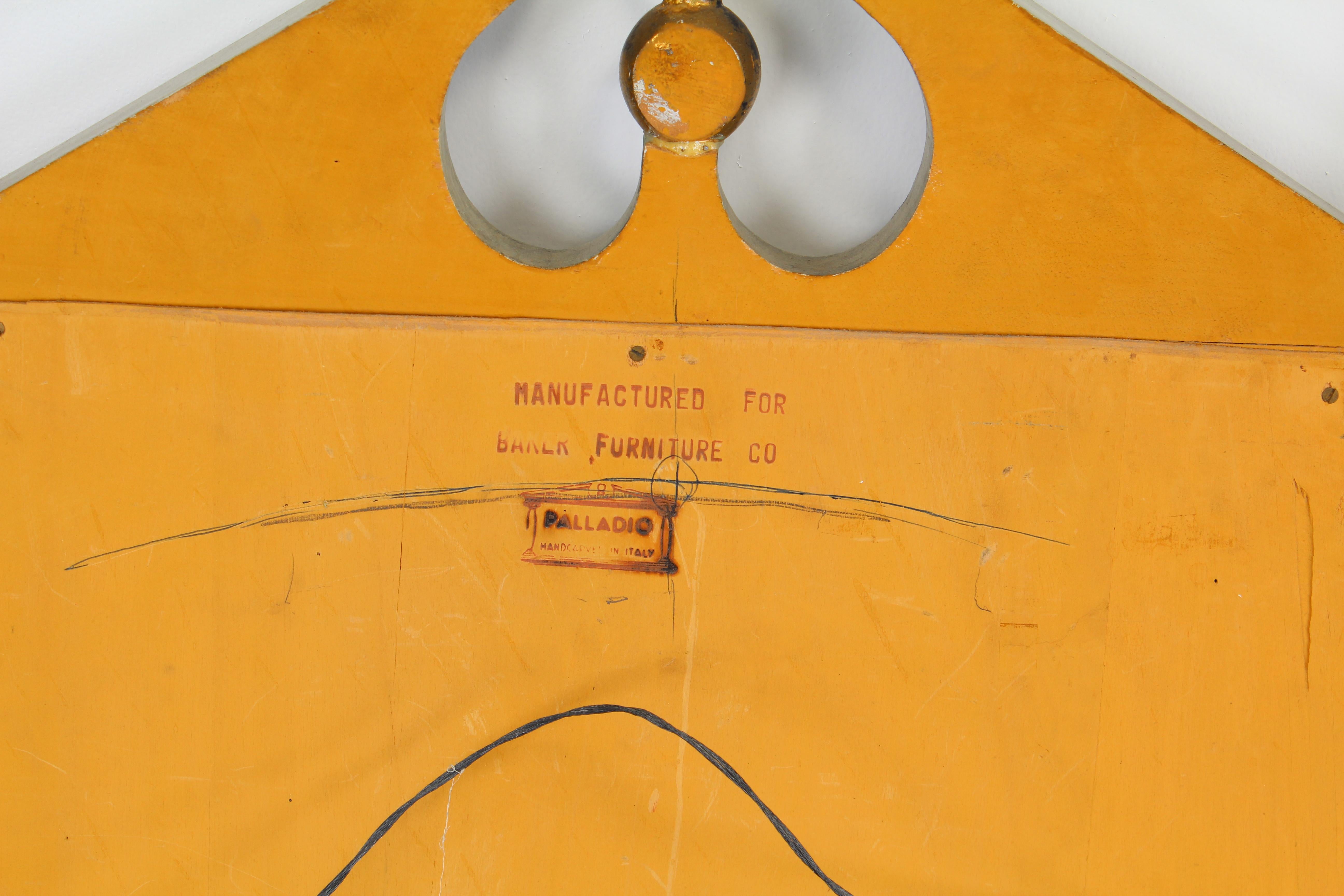 Palladio Mirror for Baker Furniture, 1950s In Good Condition In Hamburg, PA