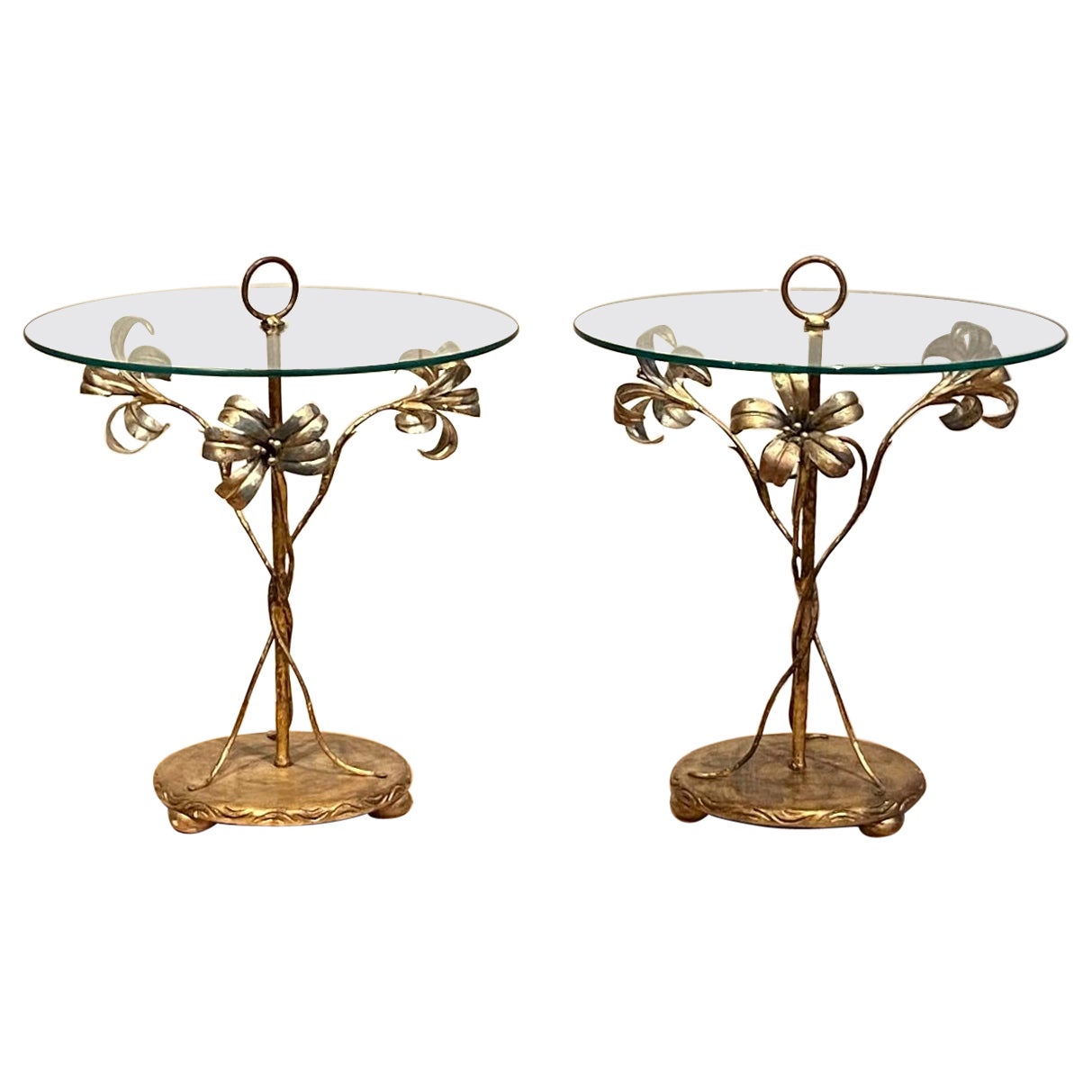 Palladio, pair of Italian cocktail tables