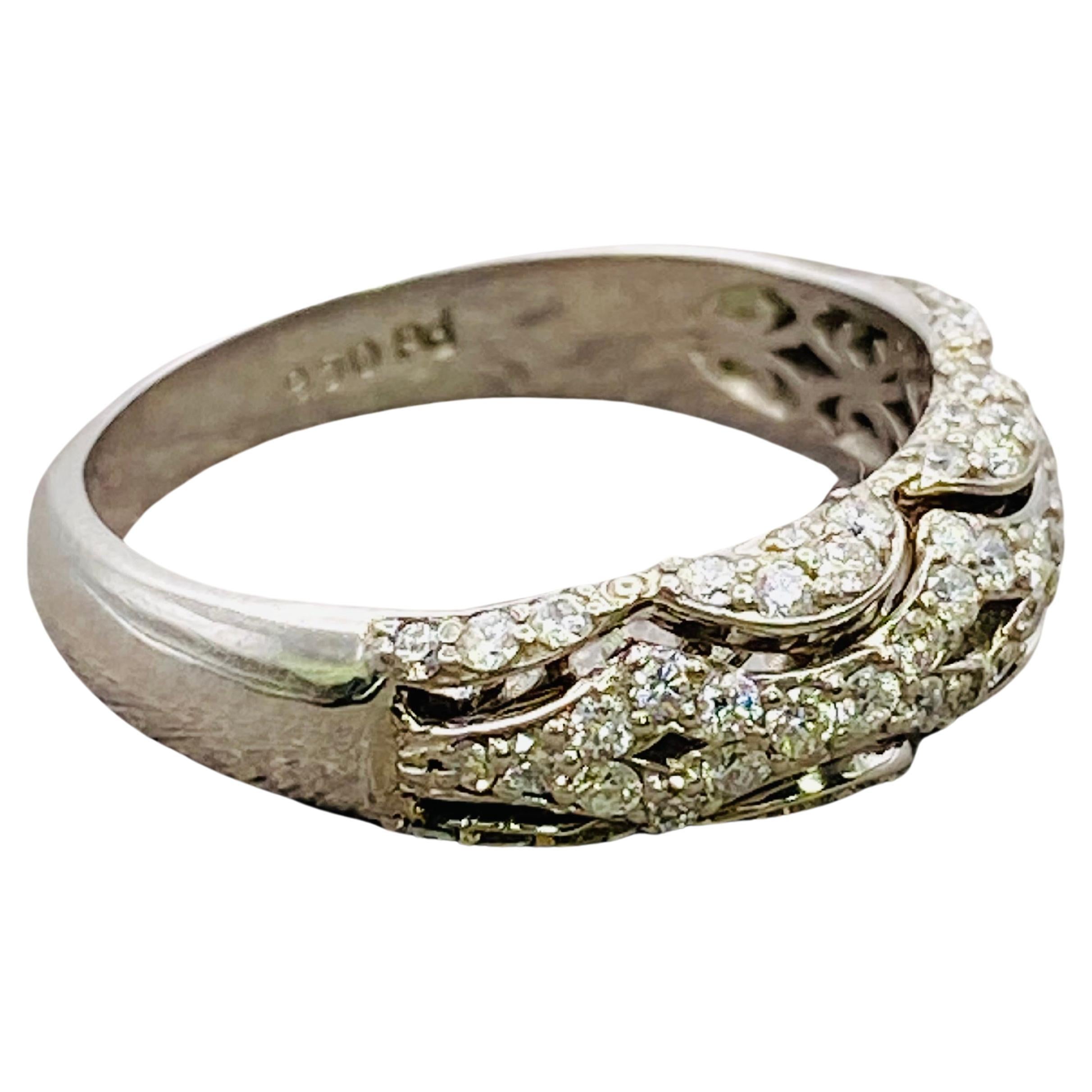 Diamond and Palladium Ring For Sale at 1stDibs