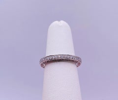 Bead Set Diamond Palladium Eternity Band