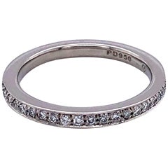 Palladium Bead Set Wedding Band