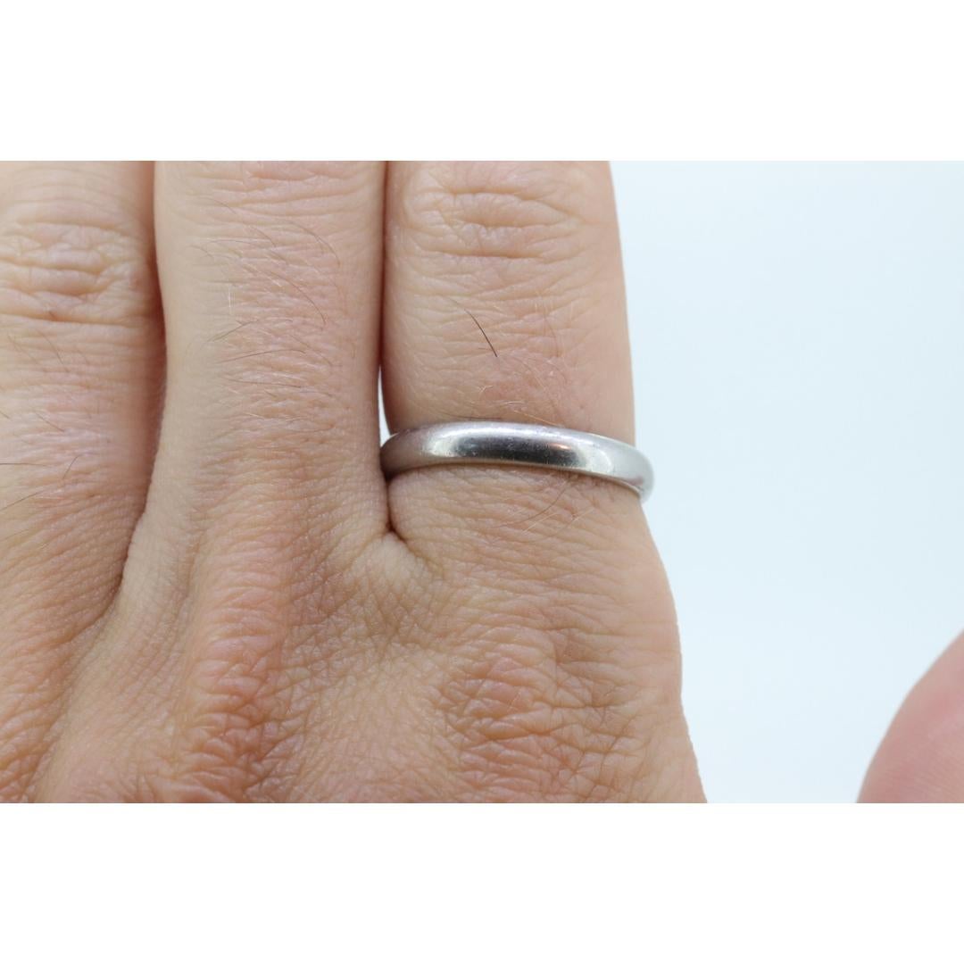 Palladium half round BRISTOL wedding band. Mens Palladium band. BRISTOL For Sale 1