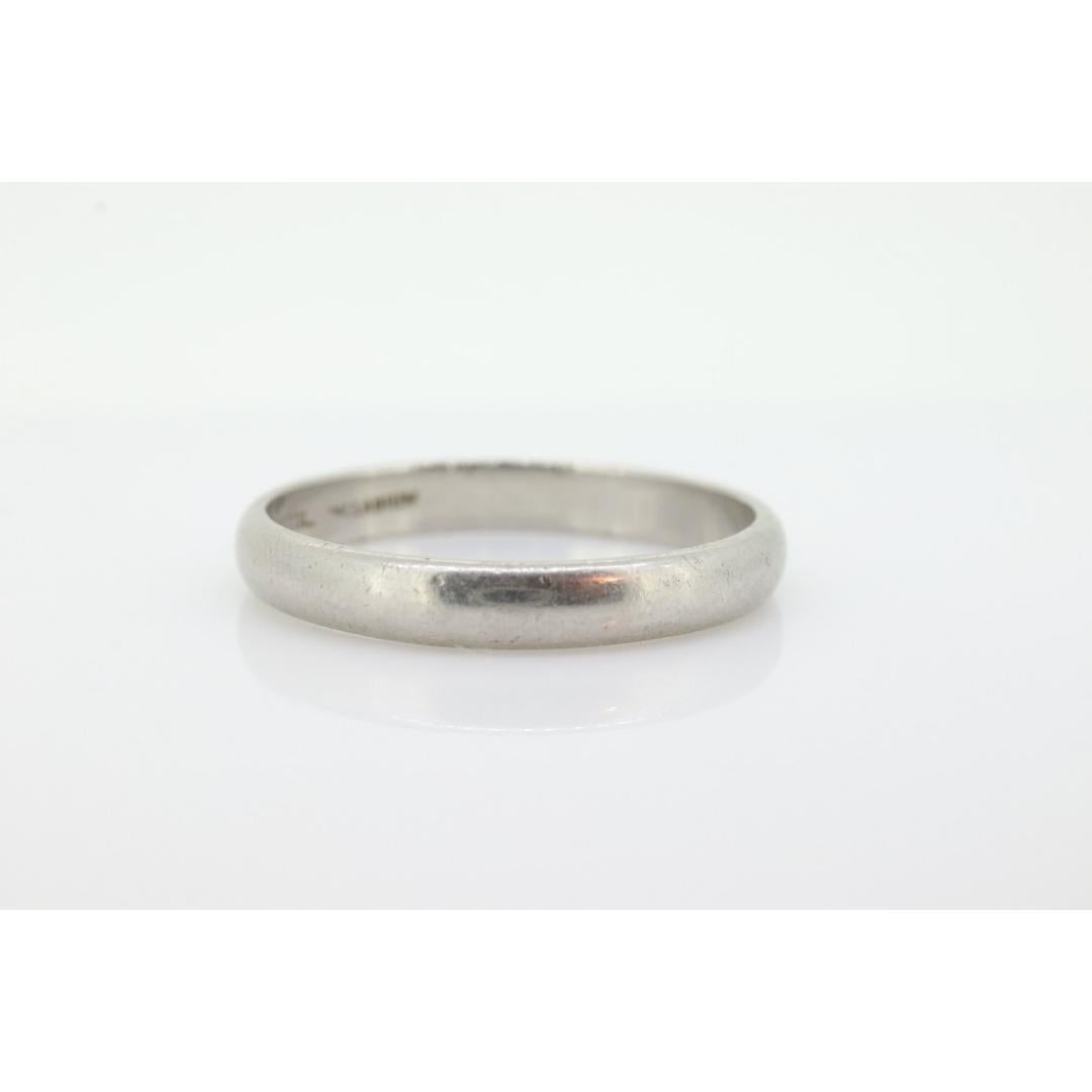 Palladium half round BRISTOL wedding band. Mens Palladium band. BRISTOL For Sale 4
