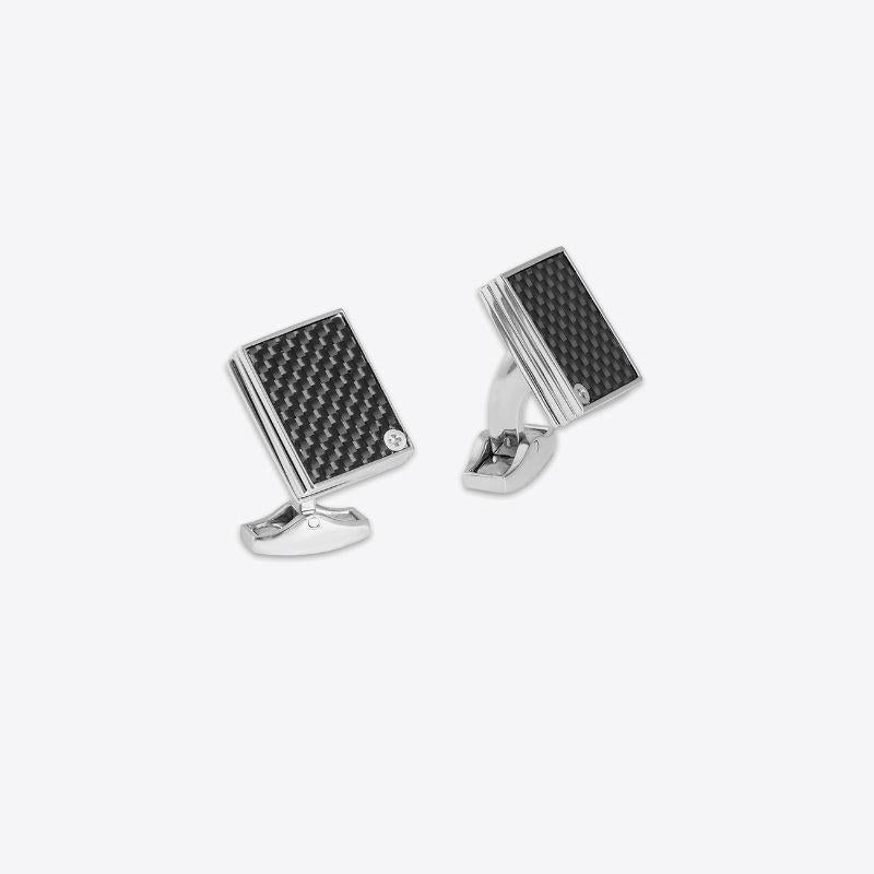 Palladium Plated Tarot Cufflinks with Black Carbon Fibre

We have taken one of our best selling cufflinks, the 