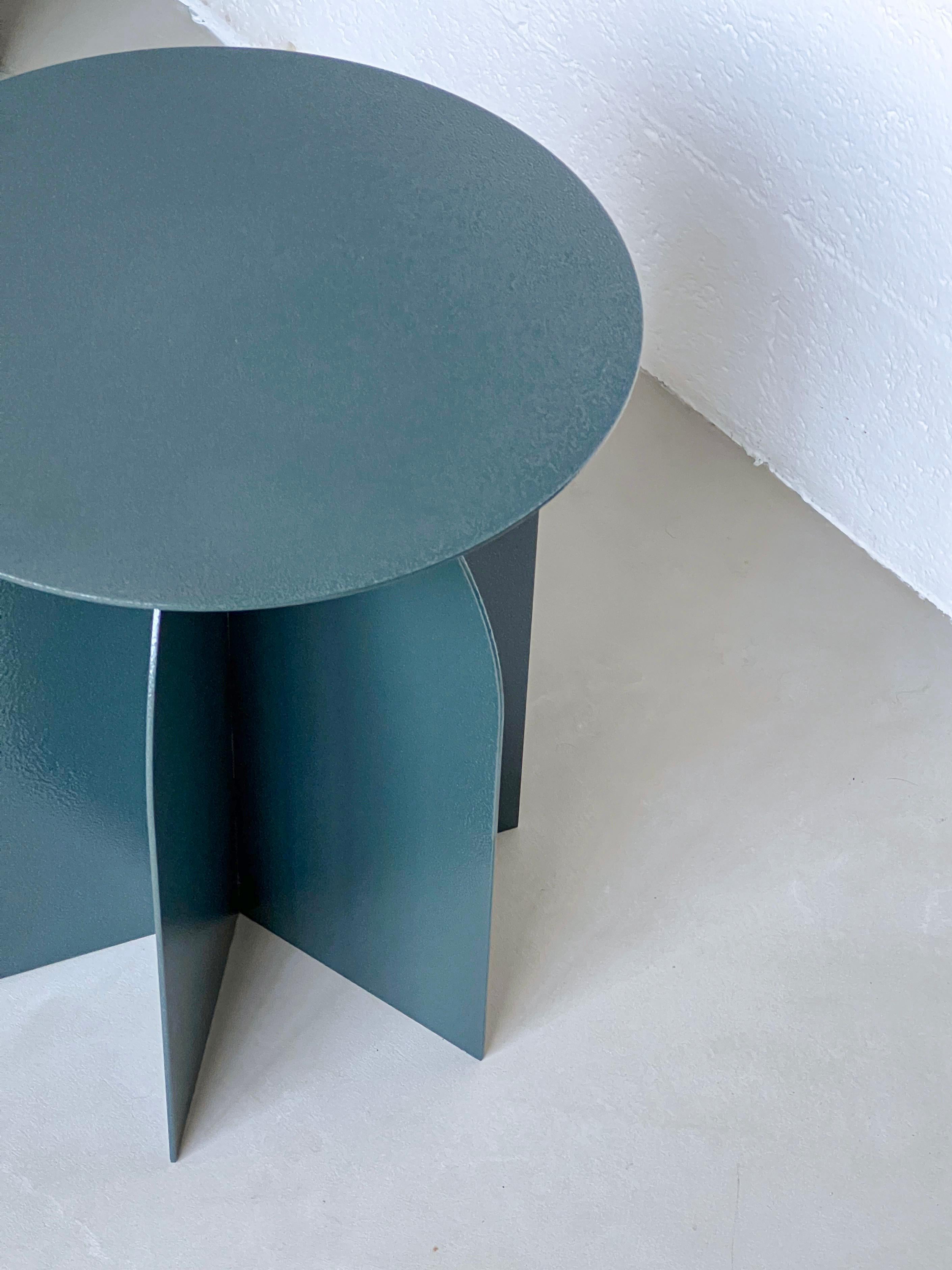 Contemporary Palladium Rocket Side Table , Collectible Design , Made in Italy , Art Design  For Sale