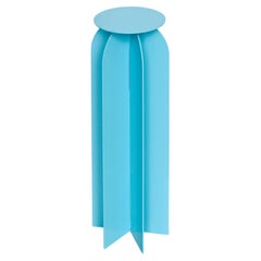 Palladium Rocket Side Table, Tiffany Blue, Collectible Design, MDW 2024 Edition