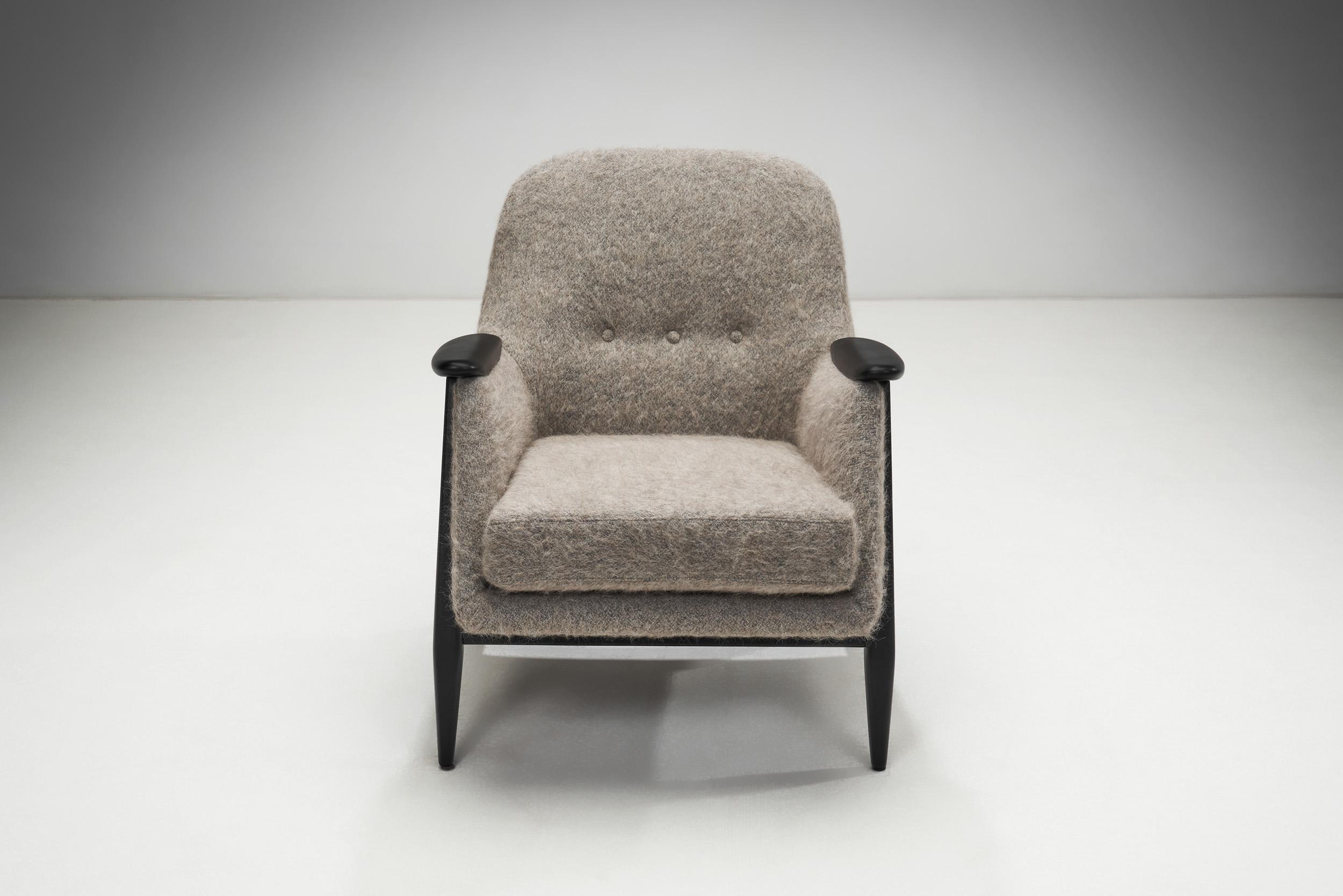 Loungesessel „Pallas“ von Svante Skogh für Asko, Finnland, 1950er Jahre (Stoff) im Angebot
