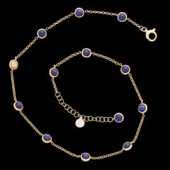 Pallavidini Lapis Lazuli, Diamond & 18k Gold Necklace