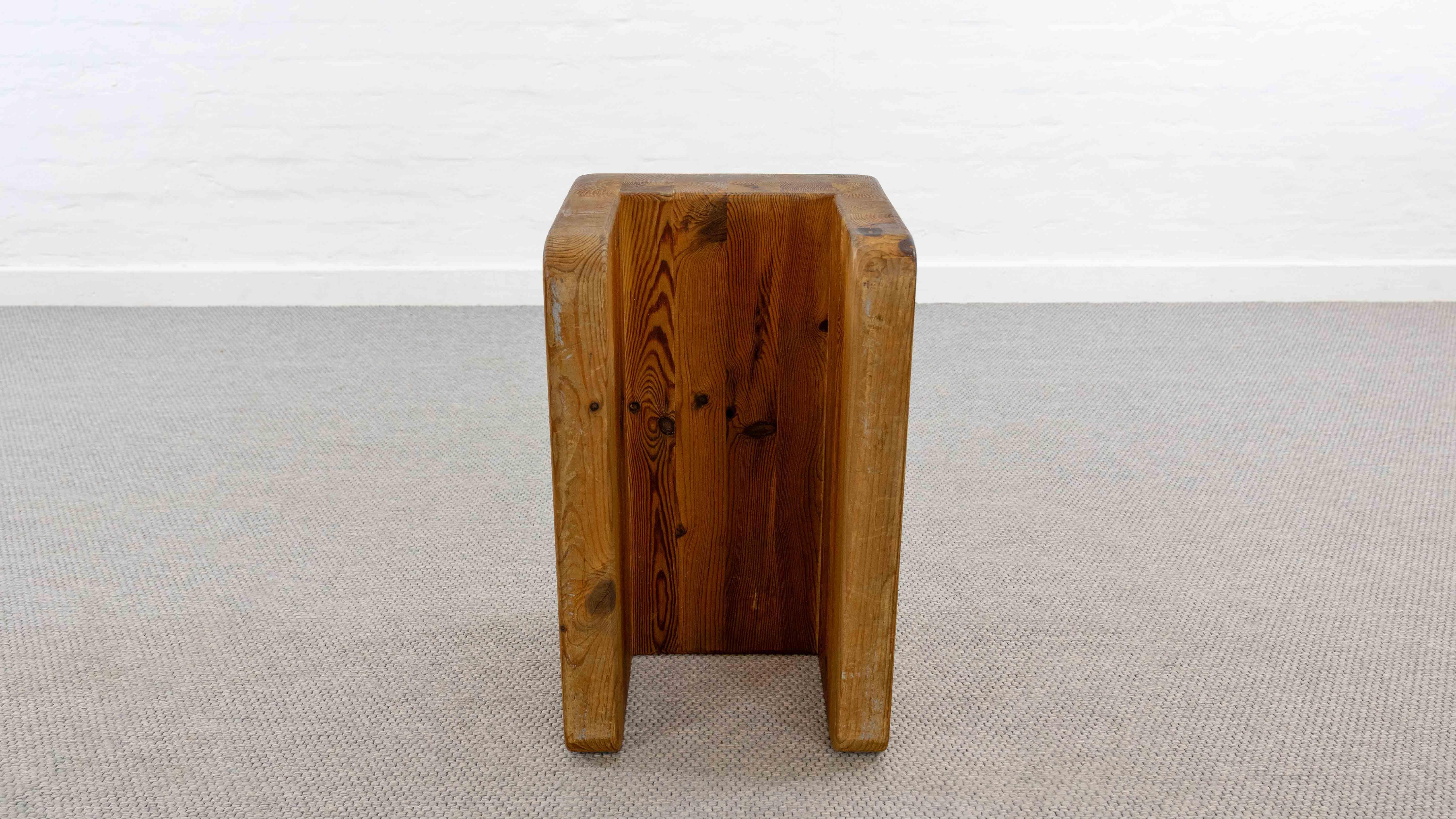 Tabouret Palle de K.J. Pettersson & Söner, Suède, 70 ans en pin en vente 8