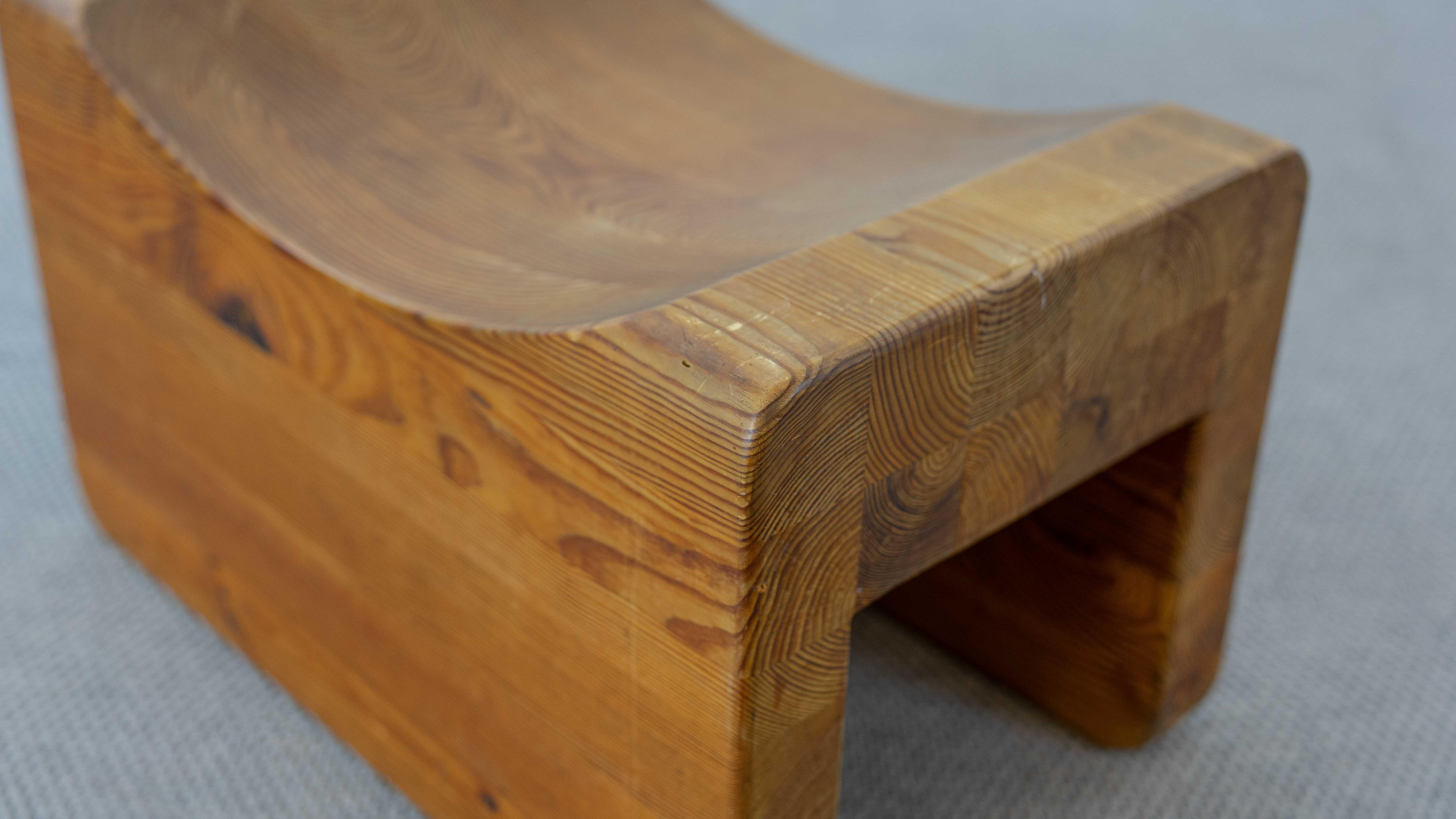 Tabouret Palle de K.J. Pettersson & Söner, Suède, 70 ans en pin en vente 9