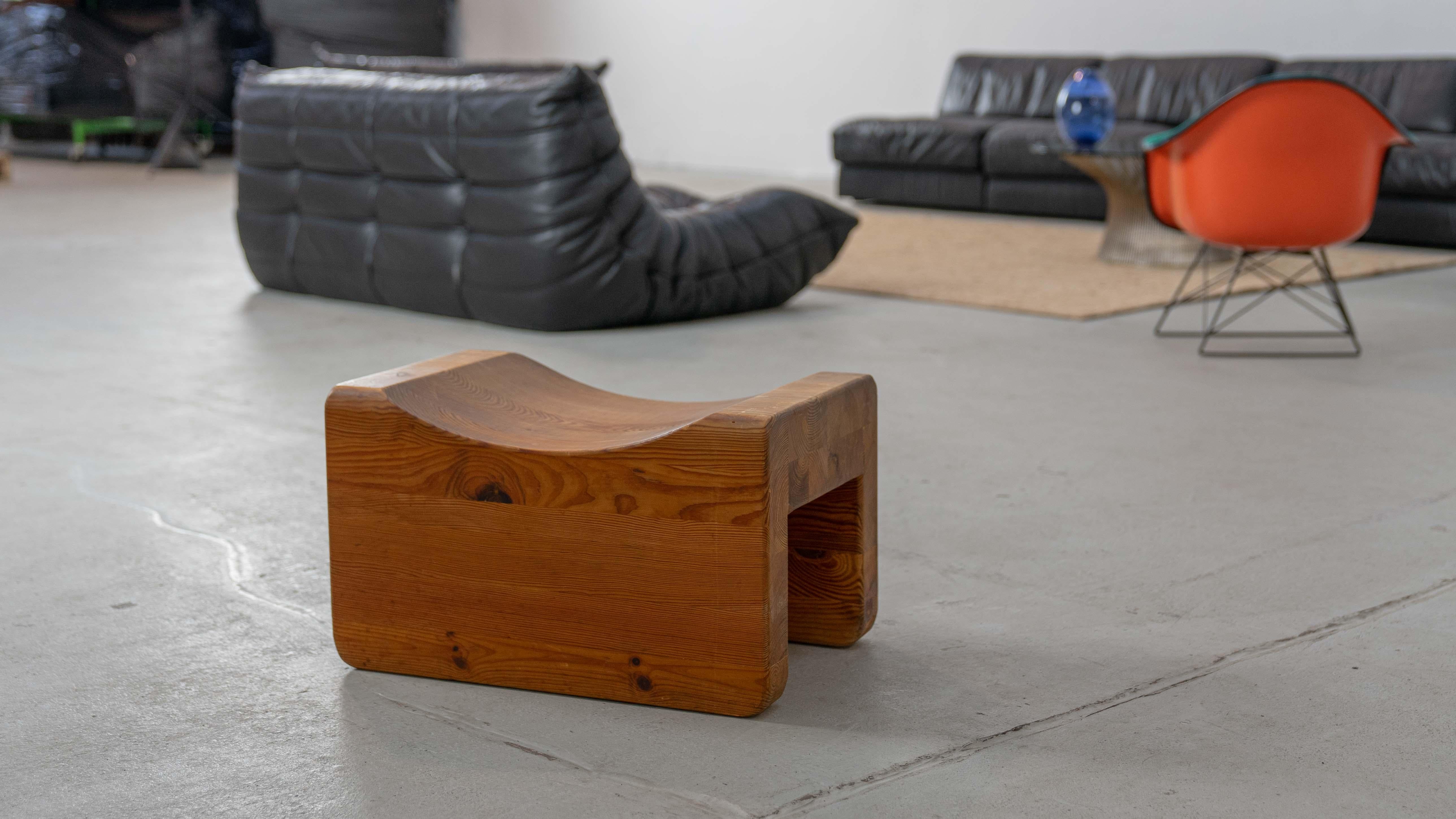 Suédois Tabouret Palle de K.J. Pettersson & Söner, Suède, 70 ans en pin en vente