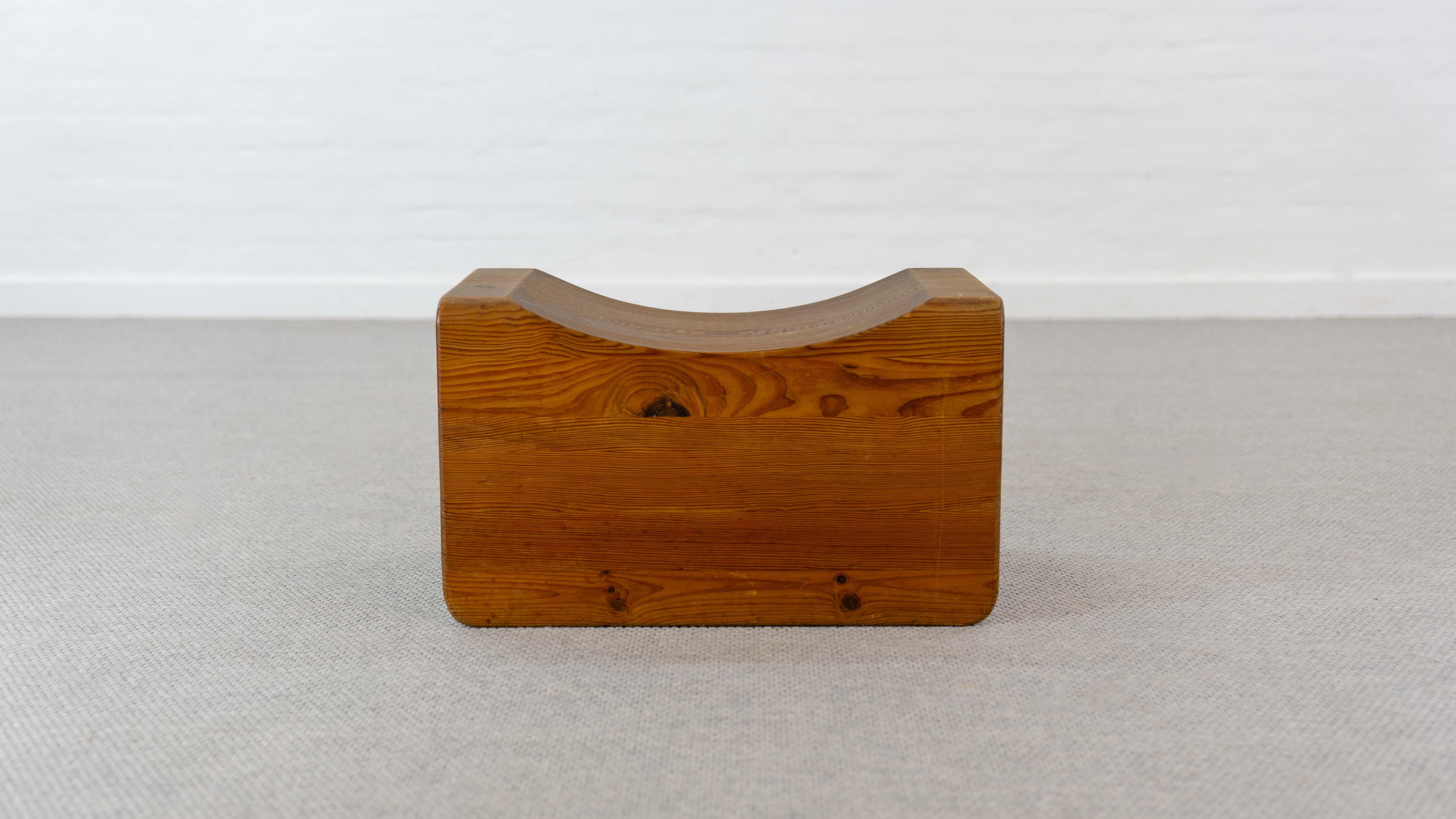Fin du 20e siècle Tabouret Palle de K.J. Pettersson & Söner, Suède, 70 ans en pin en vente