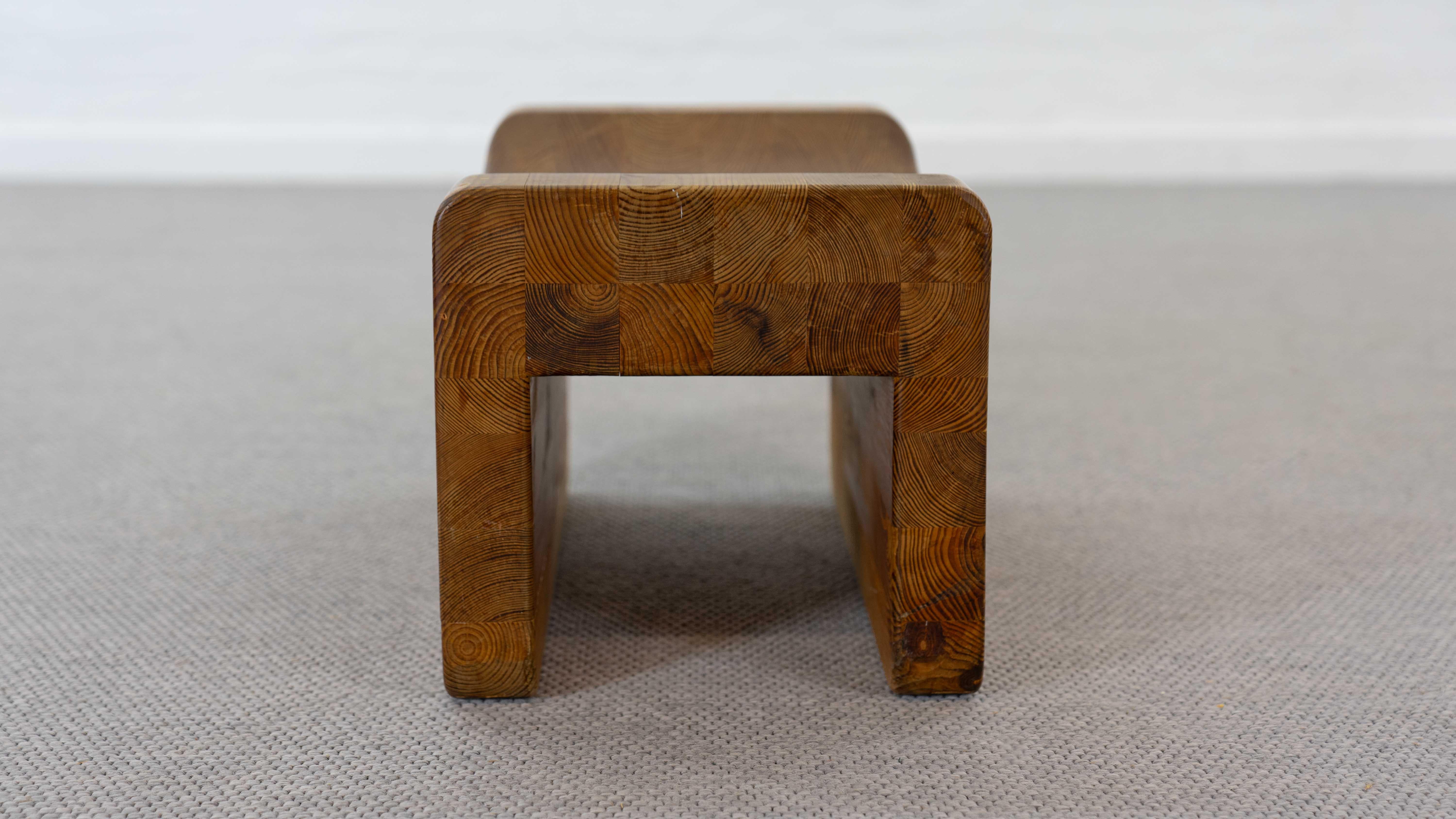 Tabouret Palle de K.J. Pettersson & Söner, Suède, 70 ans en pin en vente 1