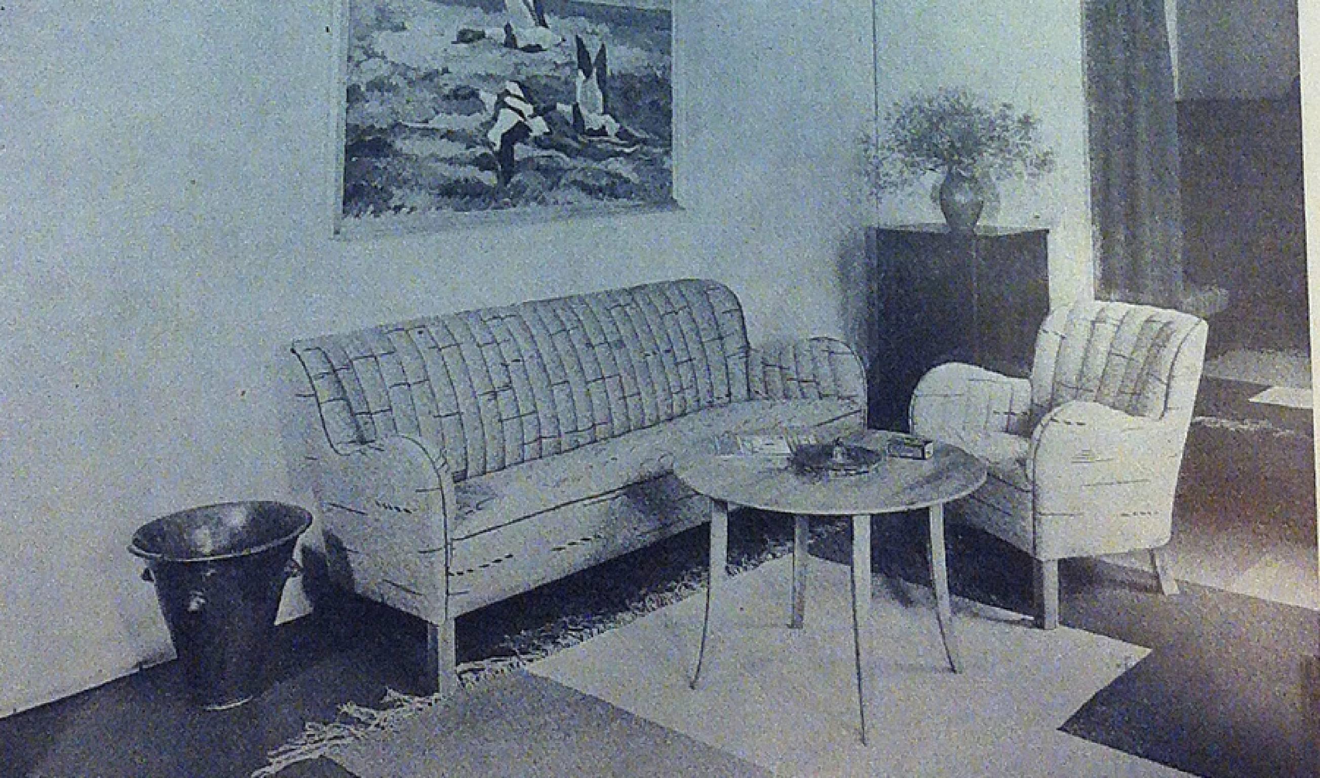 20th Century Palle Suenson and Fritz Hansen, Sofa and Easy Chair, 1940s