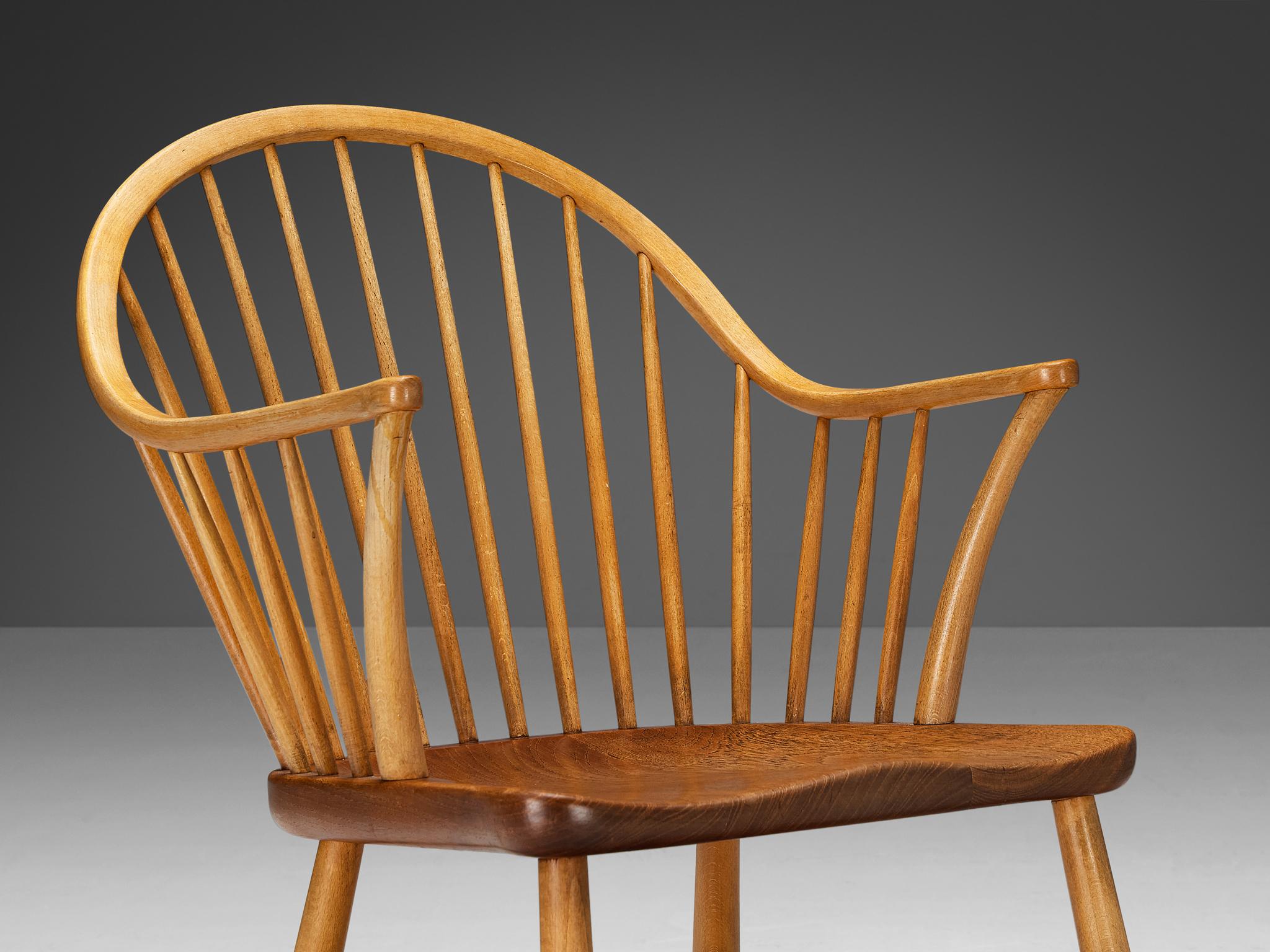 Danois Ensemble de quatre fauteuils Windsor de Palle Suenson pour Fritz Hansen  en vente