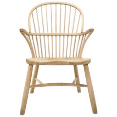 Chaise Palle Suenson Windsor en bois de hêtre massif produite par Fritz Hansen