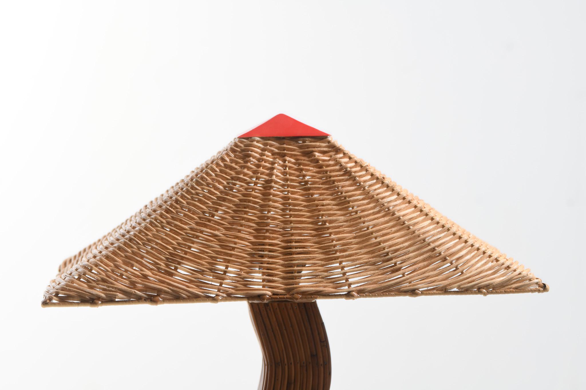 Pallette Rattan Table Lamps (Set of 2) In New Condition For Sale In Oxford, GB