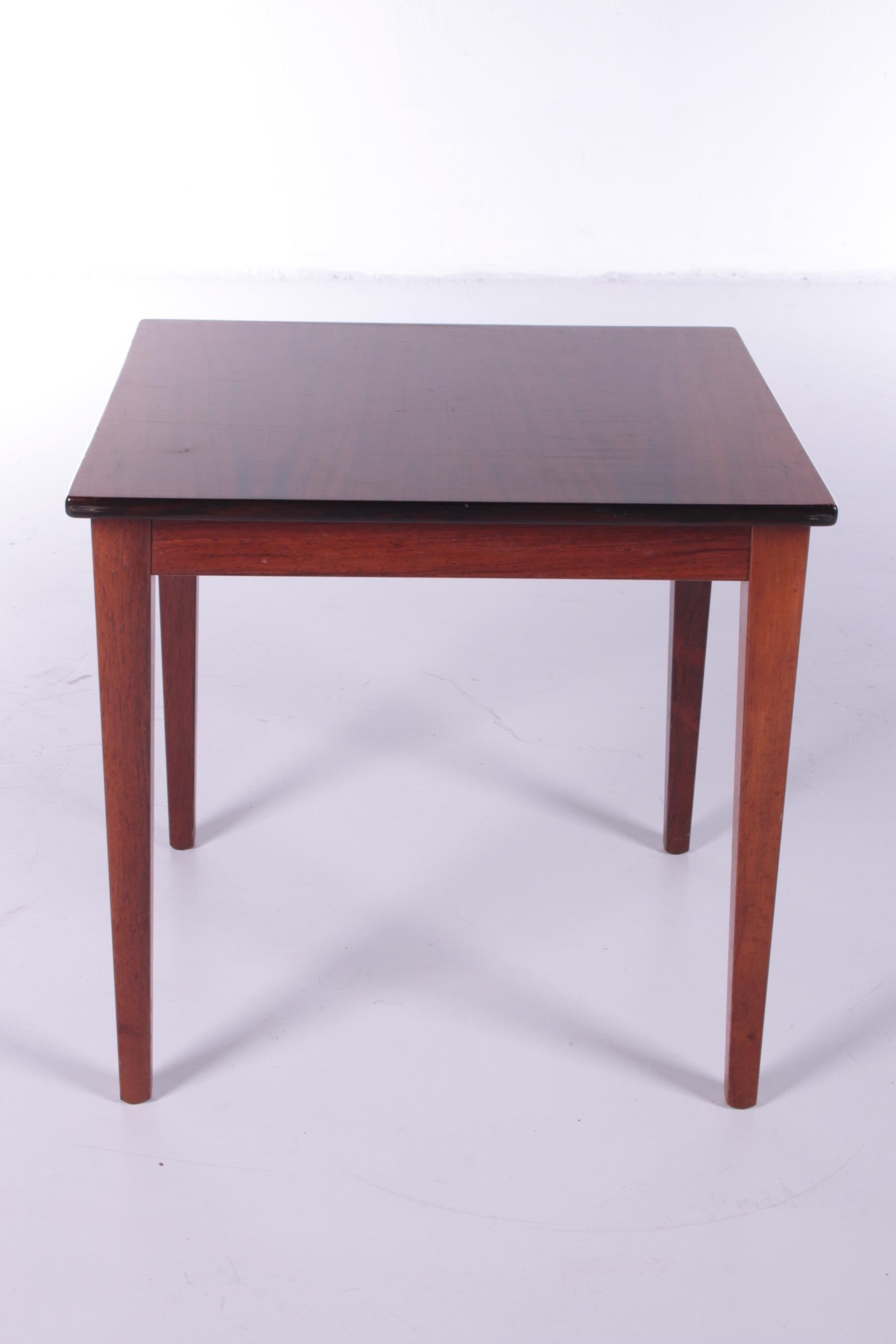 Danish Darkwood Side Table from Denmark, 1960s For Sale