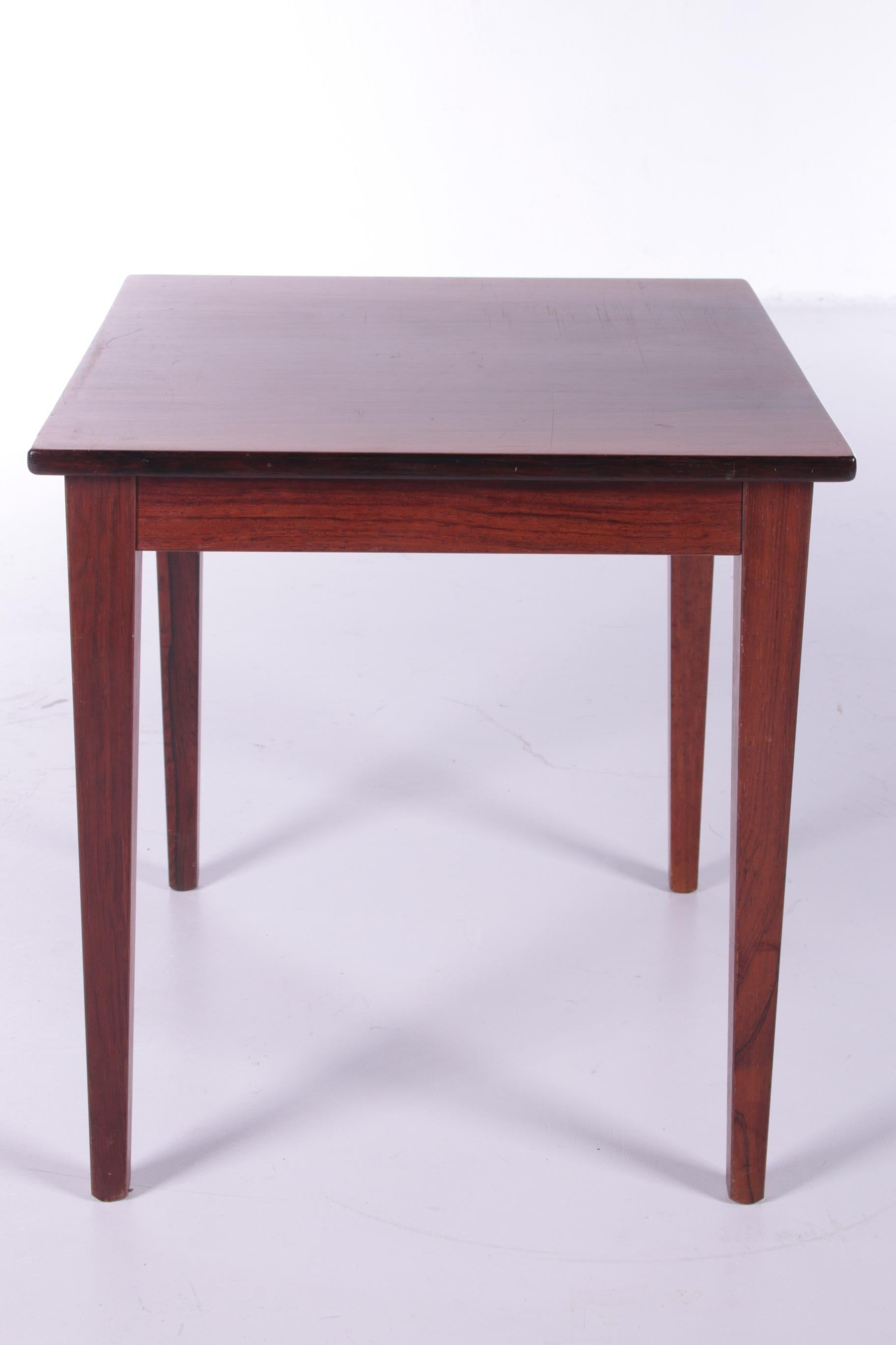 Darkwood Side Table from Denmark, 1960s In Good Condition For Sale In Oostrum-Venray, NL