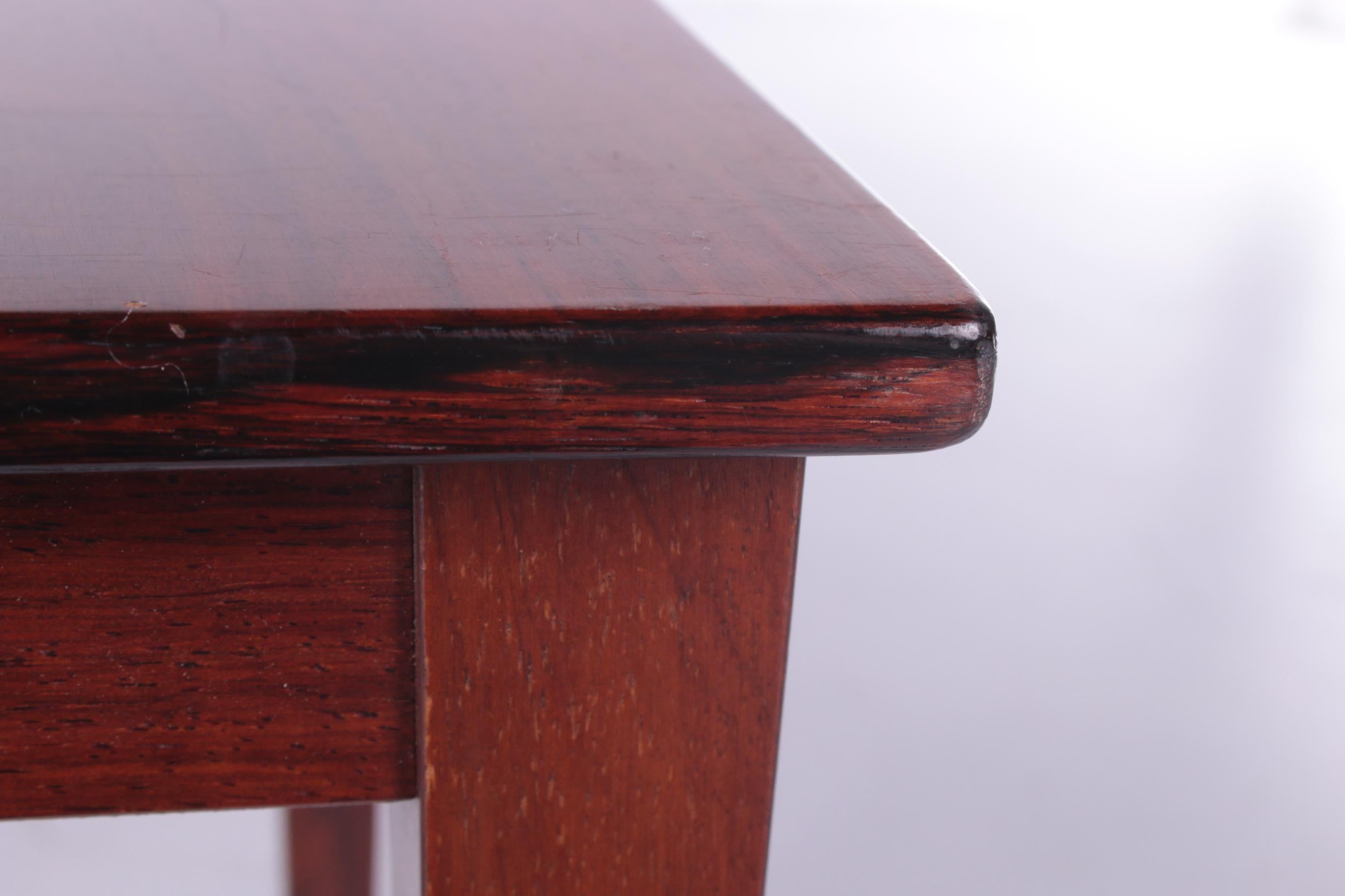 Mid-20th Century Darkwood Side Table from Denmark, 1960s For Sale