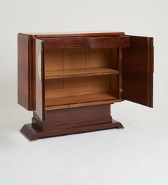 Pallisandre And Vellum Two Door, Two Drawer Cabinet, France, 1920s