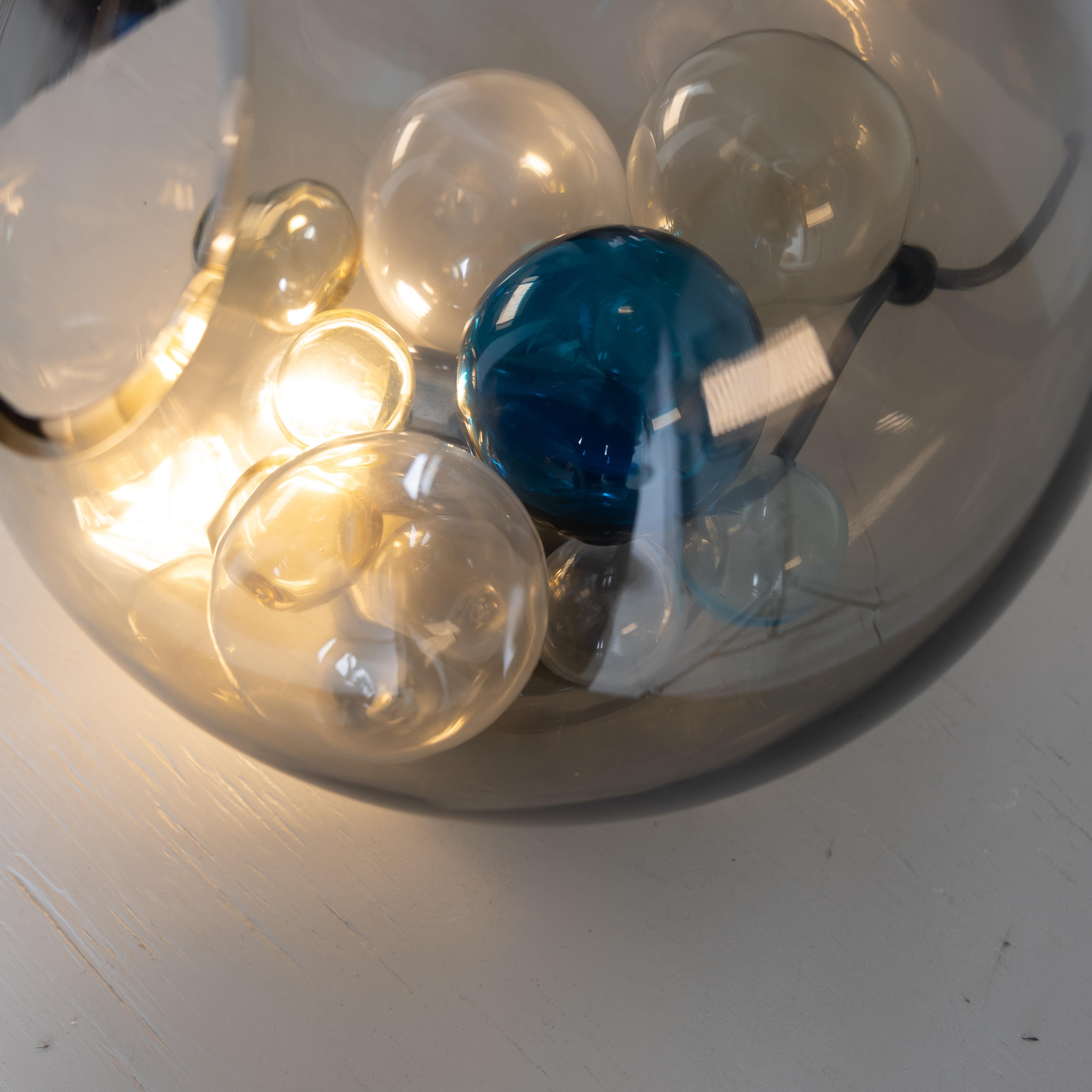 Steel Pallotta Table Lamp by Paolo Venini and Massimo Pistilli for Venini, 1960 For Sale