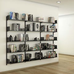 Pallucco Continua Black Scaffale a muro - design Hannes Wettstein