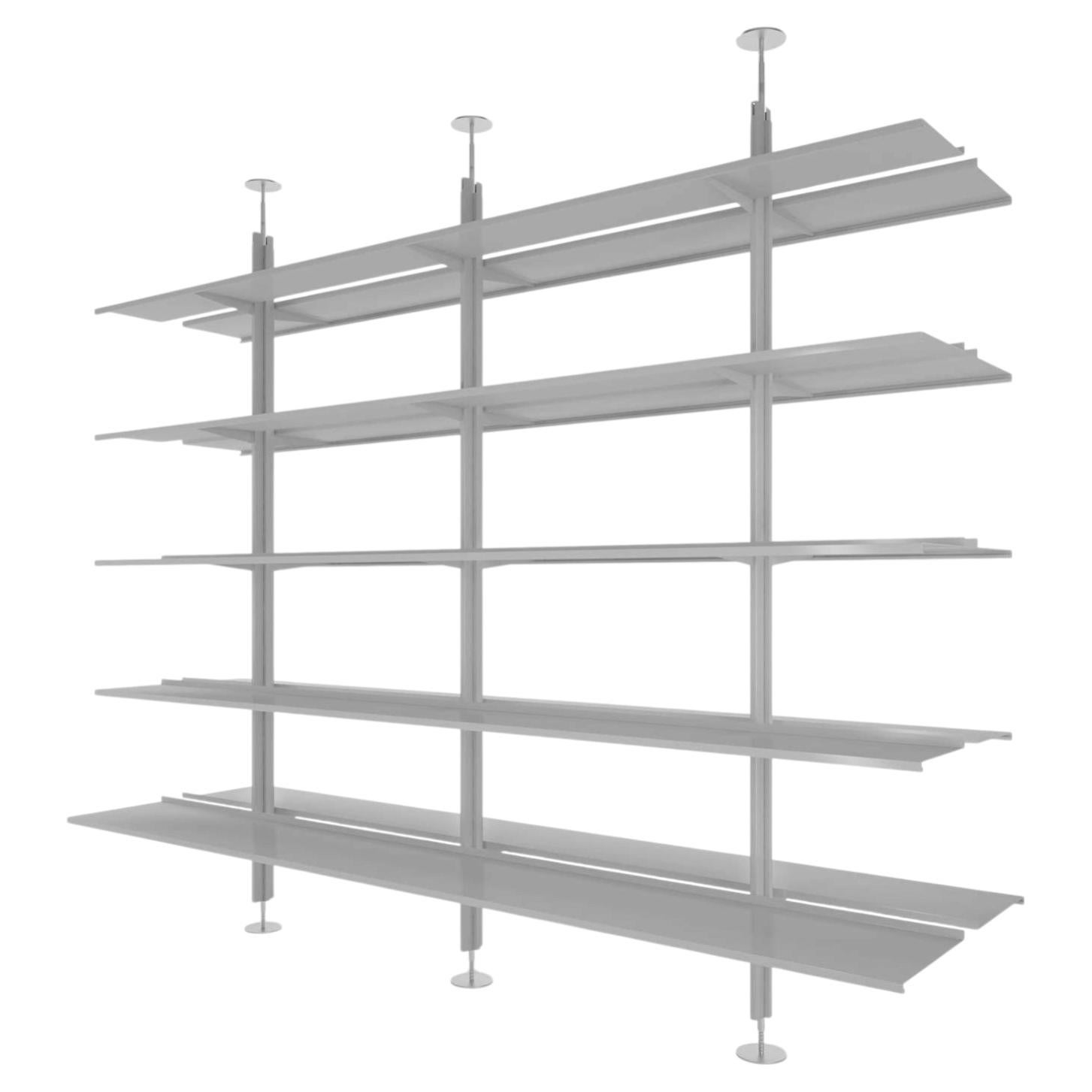 Pallucco Continua Doppelseitiges Bücherregal raumhohes Design Hannes Wettstein im Angebot
