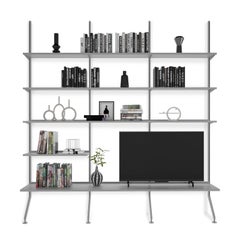 Pallucco Continua Silver - Wall Living-Room Bookcase design Hannes Wettstein