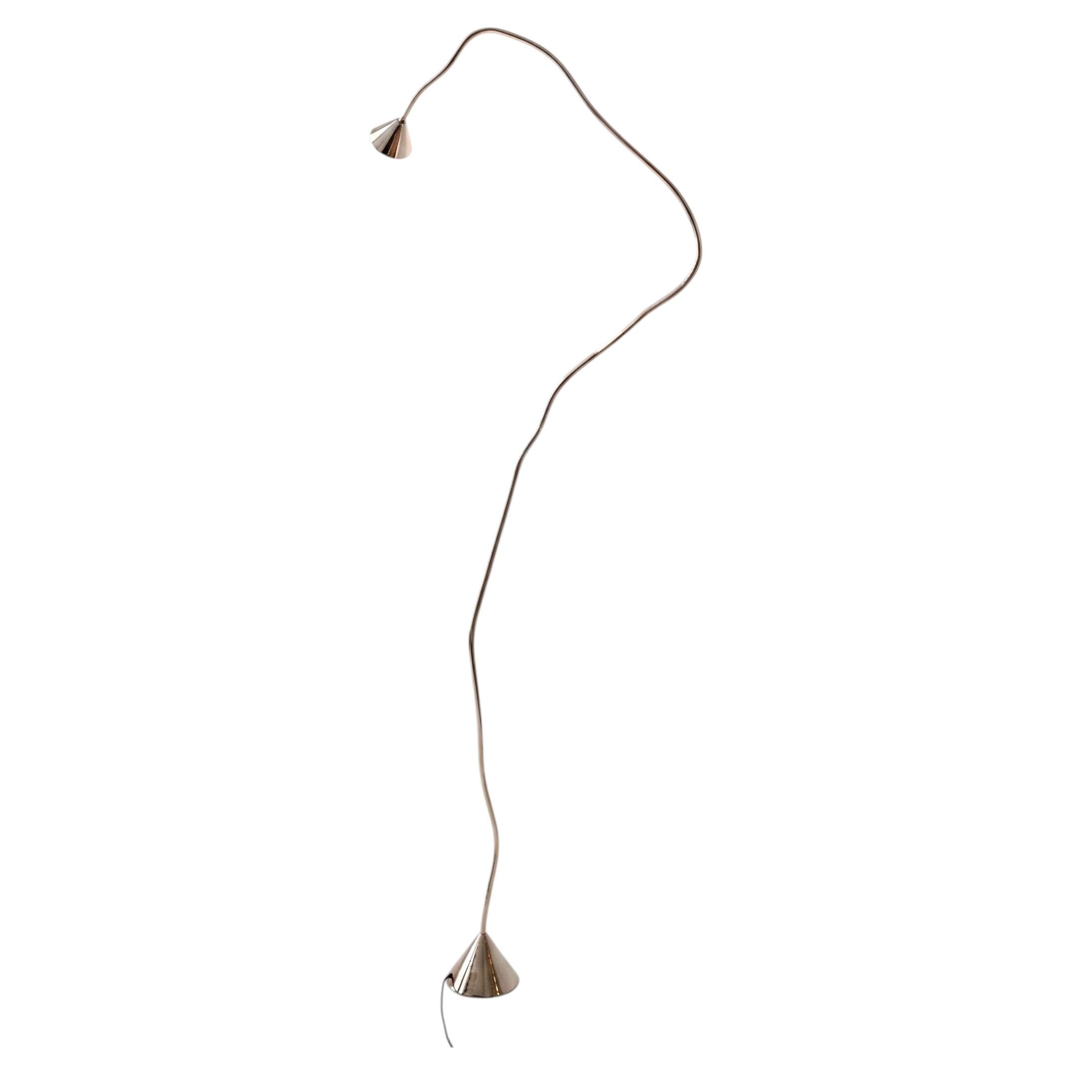 Pallucco Papiro Nickel Floor Lamp H 220 cm (86.6 in) – design Sergio Calatroni