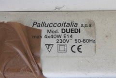 Pallucco Wandleuchte Duedì, Italien, 1970er Jahre