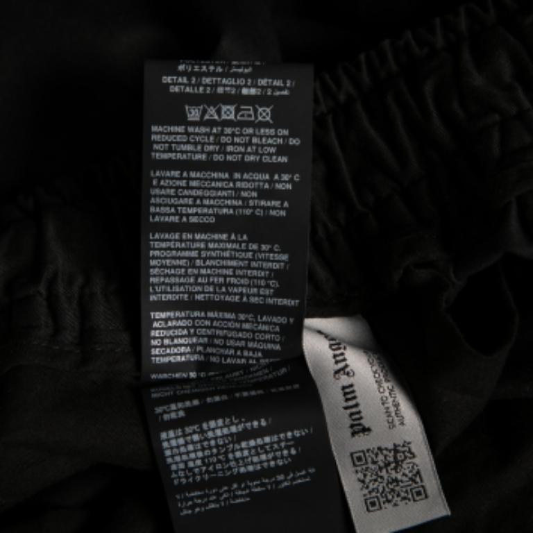 Palm Angels Schwarze Shorts mit Streifen aus Baumwolle, M im Angebot 2