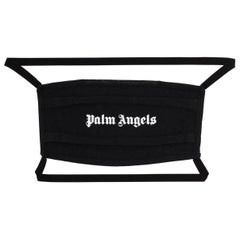 Used Palm Angels Black Logo Face Mask Brand New