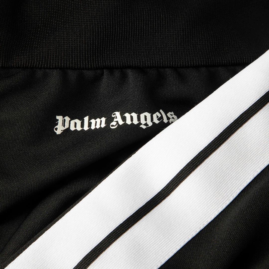 Noir Palm Angels Black Off The Shoulder Track Jacket Taille S en vente
