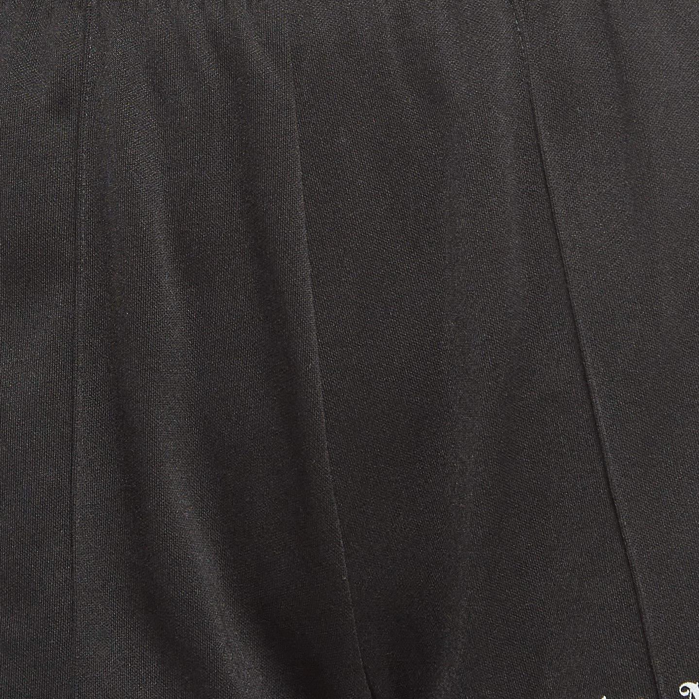 Women's Palm Angels Black Side-Strip Jersey Short XS For Sale
