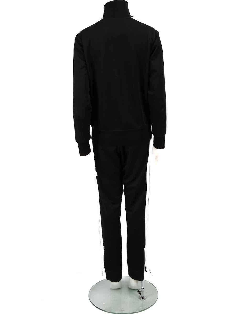 Palm Angels Black Striped Logo Tracksuits Size S In Good Condition For Sale In London, GB