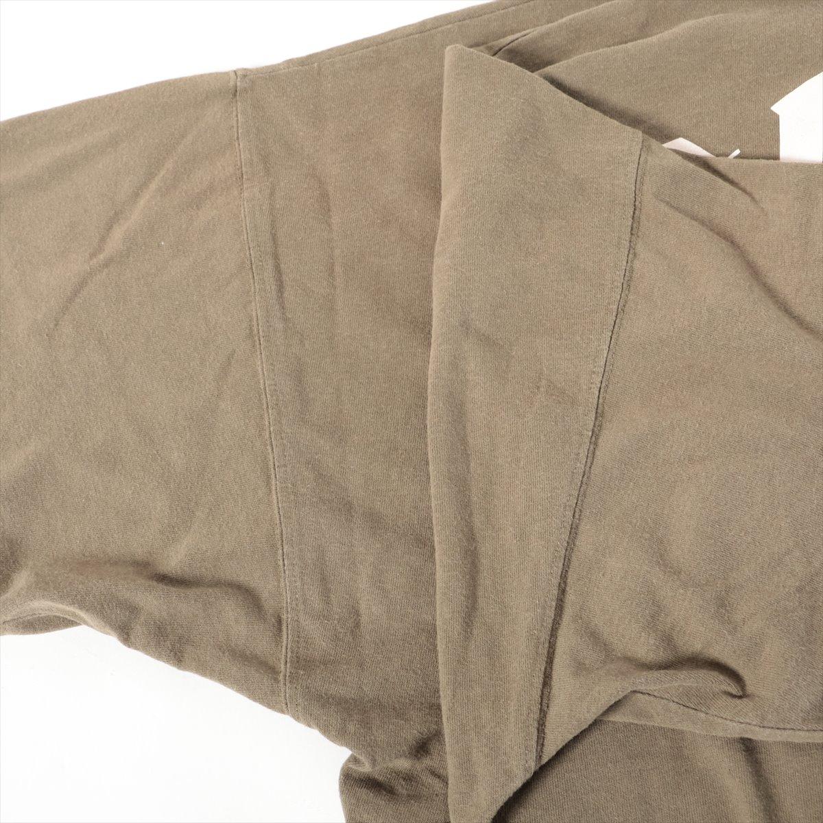 Palm Angels Cotton Oversized T-shirt Olive Green For Sale 5