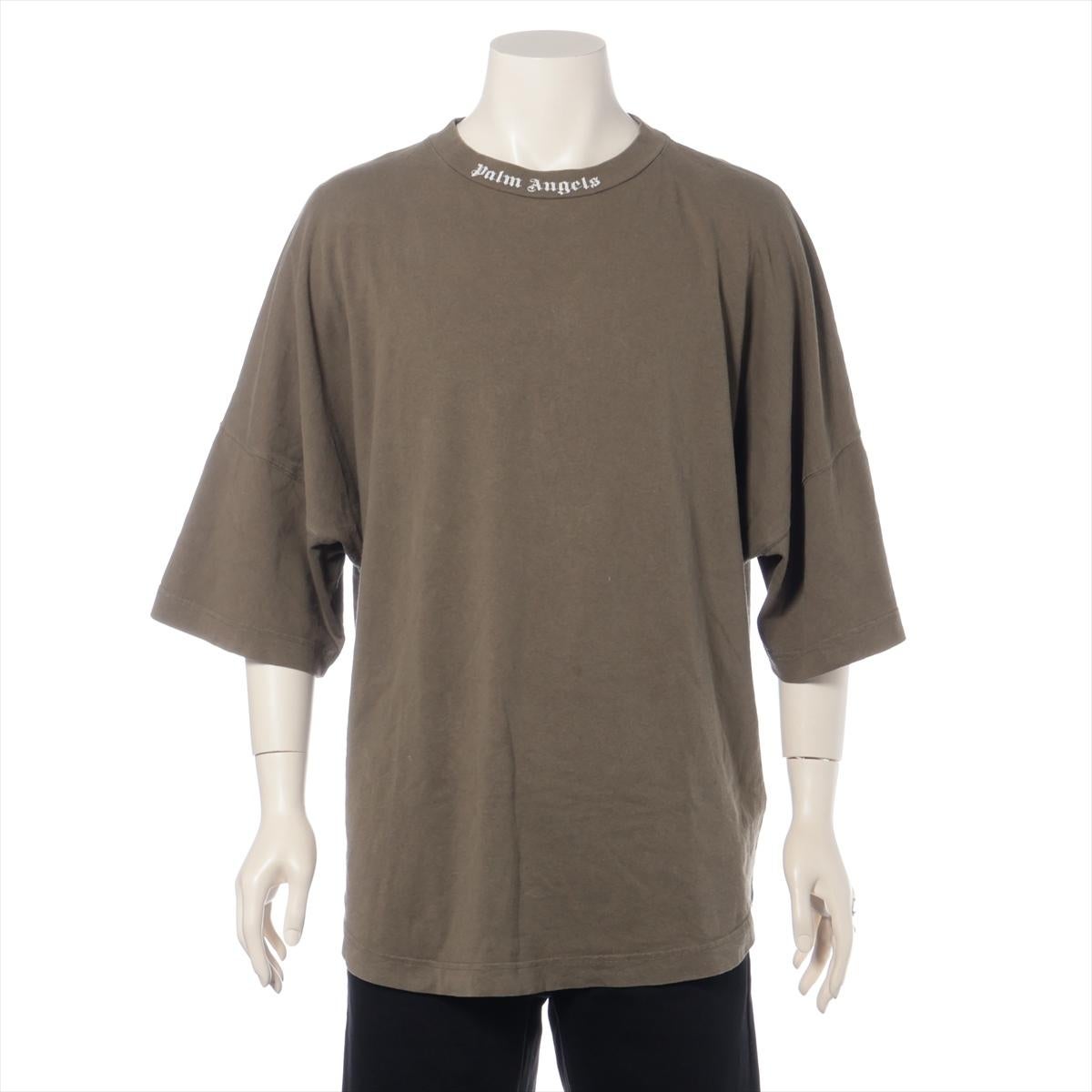 *ships around 11/11

The Palm Angels Cotton Oversized T-shirt in olive green combines comfort with a bold, streetwear edge. Crafted from high-quality cotton, the oversized T-shirt features the signature Palm Angels print in two standout placements: