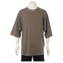 Palm Angels Übergroßes T-Shirt aus Baumwolle in Olivgrün in Übergröße