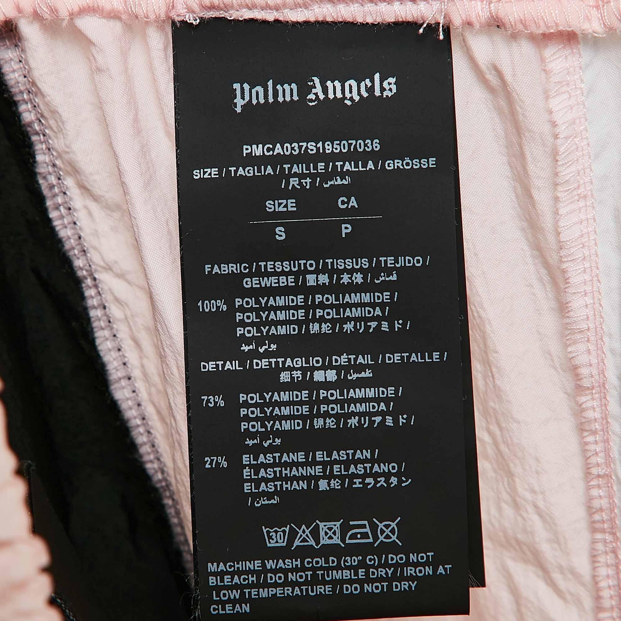 Palm Angels Pantalón de chándal con paneles sintéticos rosa S en venta 1